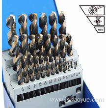 High-Speed Steel Black and Gold Twist Drill Bit